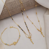 Buy Ink Necklace & Bracelet Combo For Girls & Women Online | Roodap