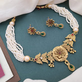 Buy Lumen Short Crystal Necklace Set For Girls & Women Online | Roodap