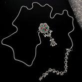 Buy Lunarix Silver Kandora Waist Belt Jewellery For Women Online | Roodap