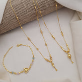 Buy Orbix Necklace & Bracelet Combo For Girls & Women Online | Roodap