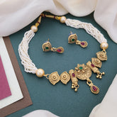 Buy Regalia Short Crystal Necklace Set For Girls & Women Online | Roodap