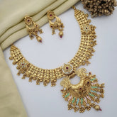 Buy Sapphire Short Necklace Set For Girls & Women Online | Roodap