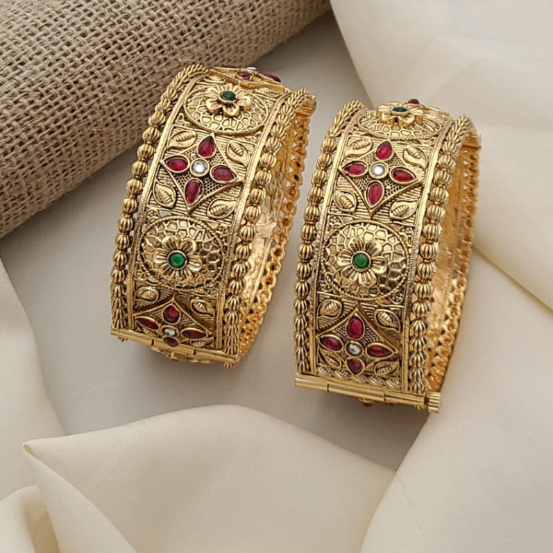 Buy Antique Bangles Set For Women At Best Price | Roodap