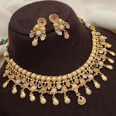 Buy Beaded Chokar Necklace Set For Women Online | Roodap