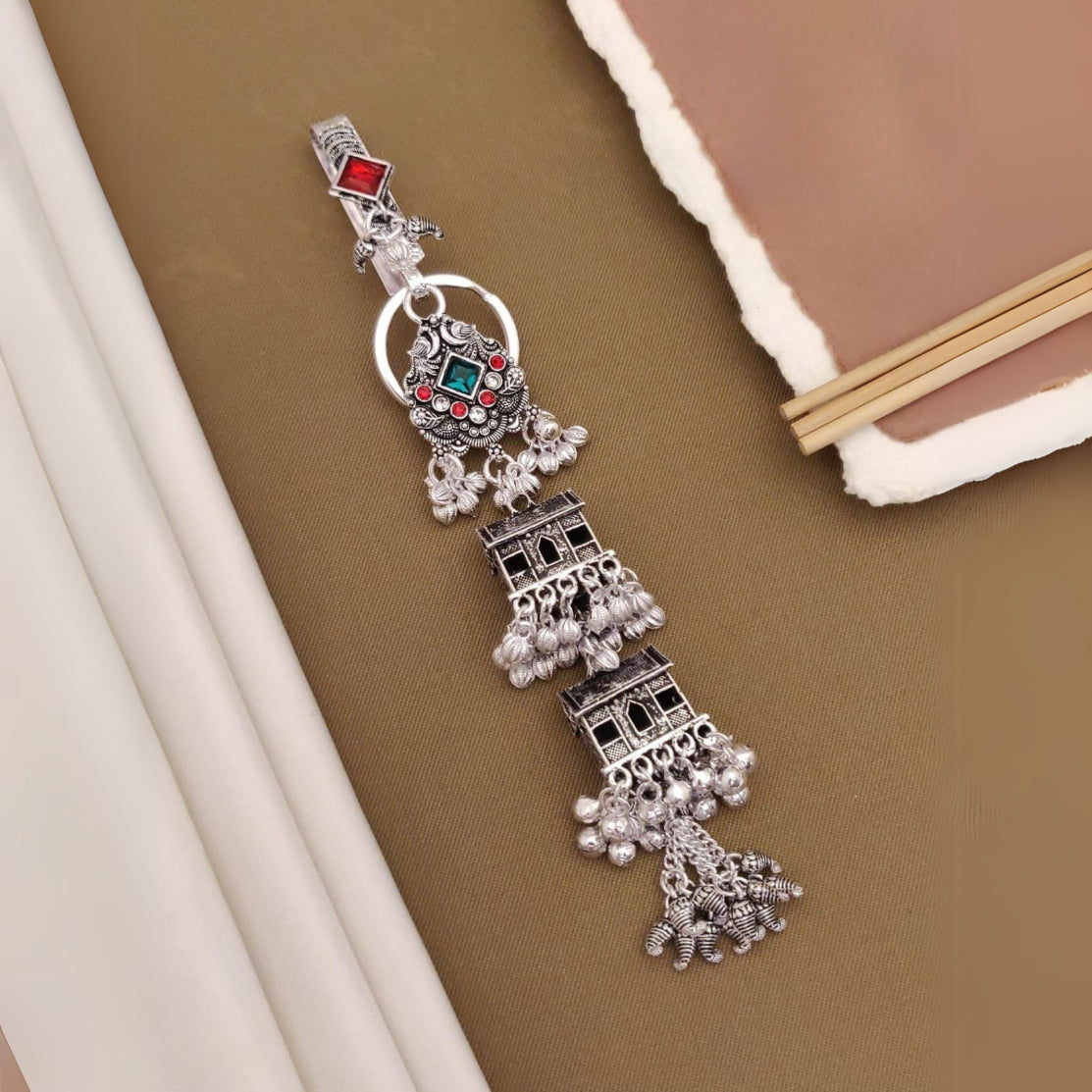 Buy Bold Silver Kandora Waist Belt Jewellery For Women Online | Roodap