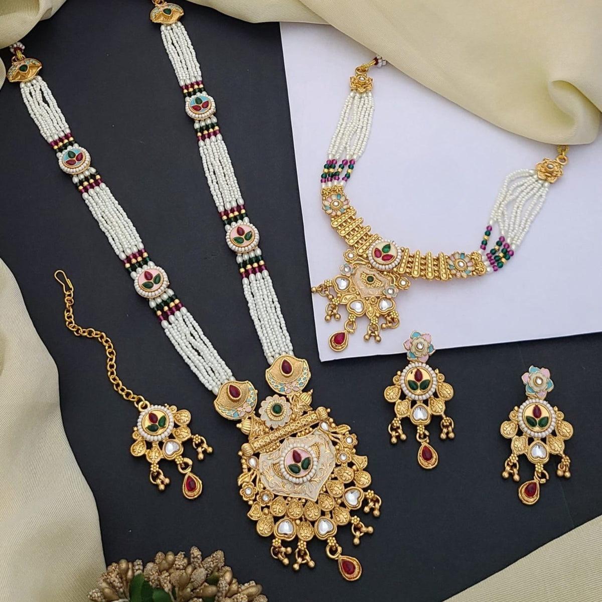 Buy Brass Wedding Jewellery Set For Bridal & Women Online | Wedding Jewellery | Roodap