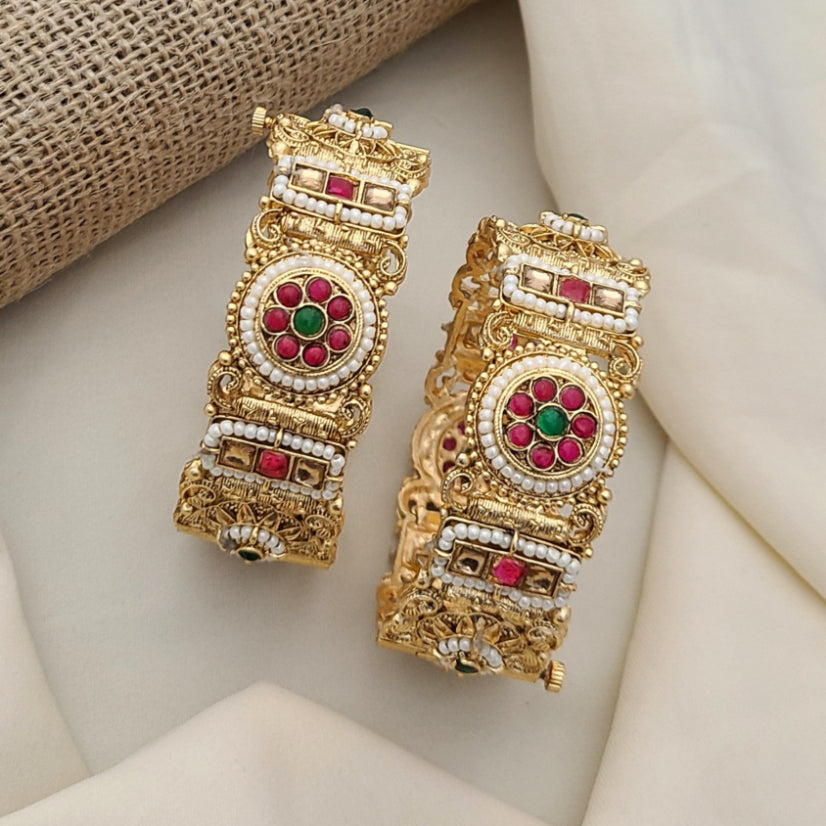 Buy Brushed Bangles Set For Women At Best Price | Roodap