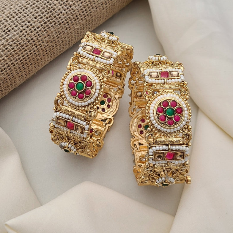 Buy Brushed Bangles Set For Women At Best Price | Roodap