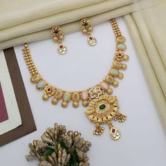 Buy Cascade Short Necklace Set For Girls & Women Online | Roodap