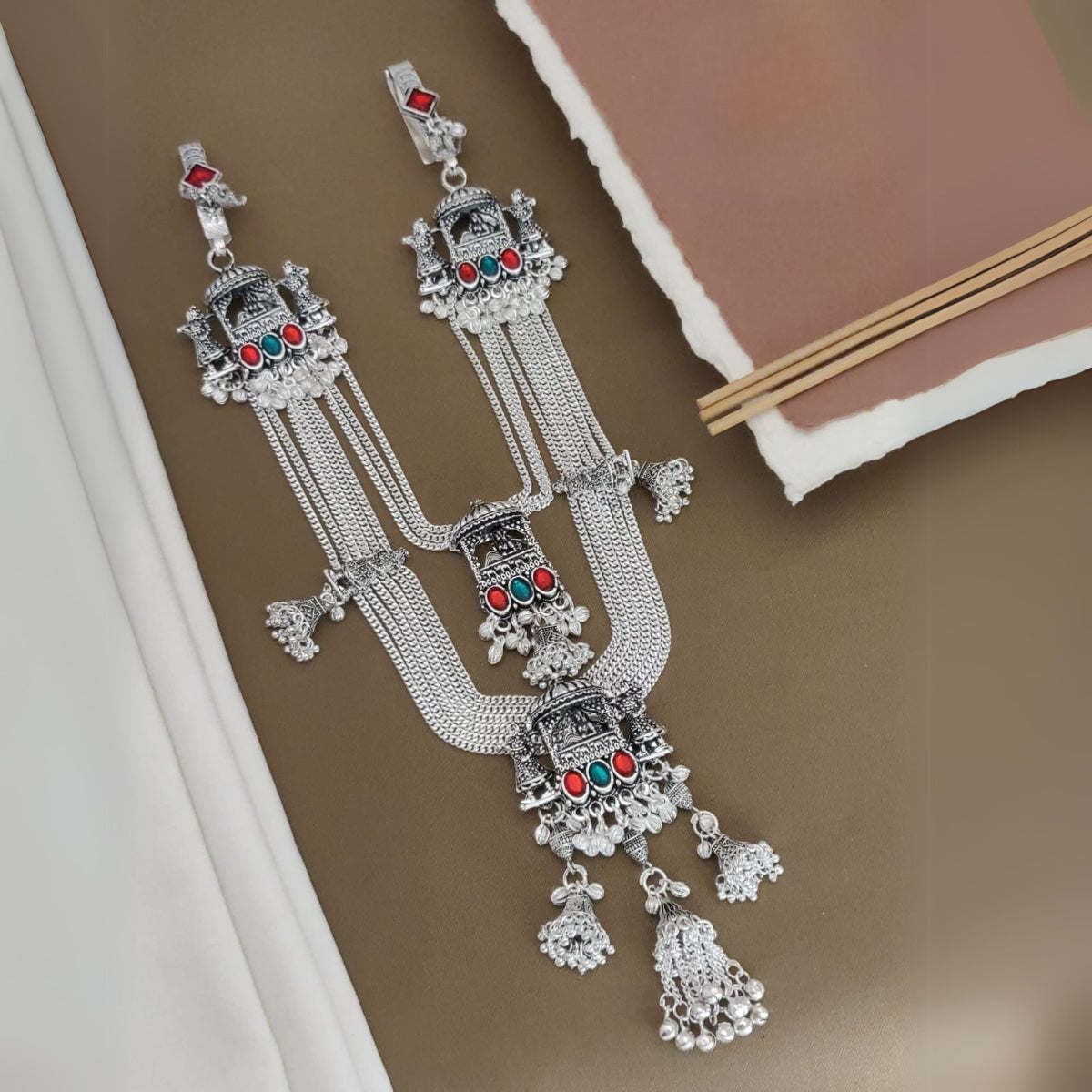 Buy Classic Silver Kandora Waist Belt Jewellery For Women Online | Roodap