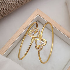 Buy Crater Necklace & Bangles Combo For Girls & Women Online | Roodap