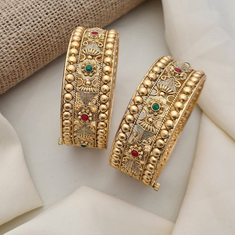 Buy Crushed Bangles Set For Women At Best Price | Roodap