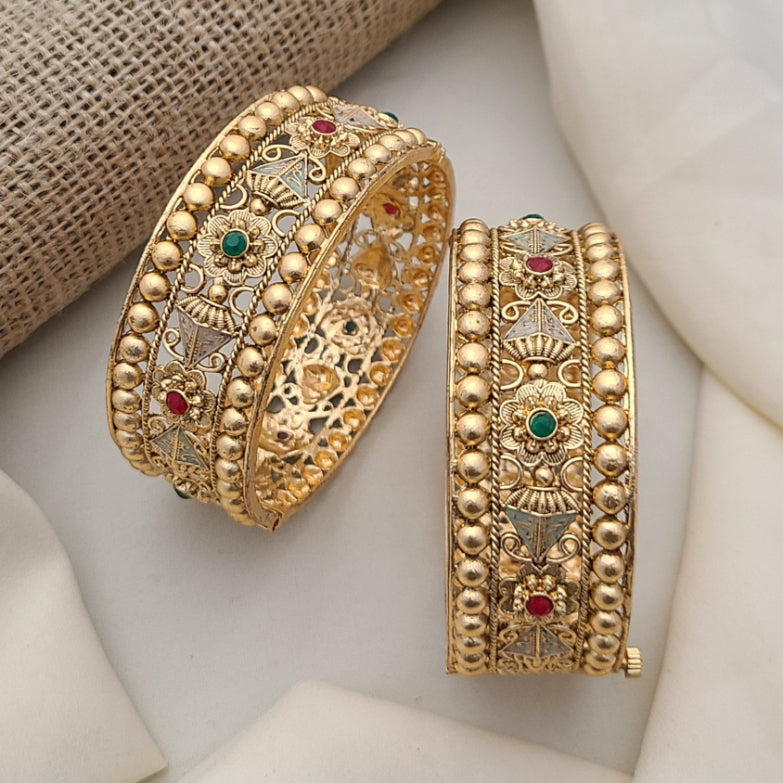 Buy Crushed Bangles Set For Women At Best Price | Roodap