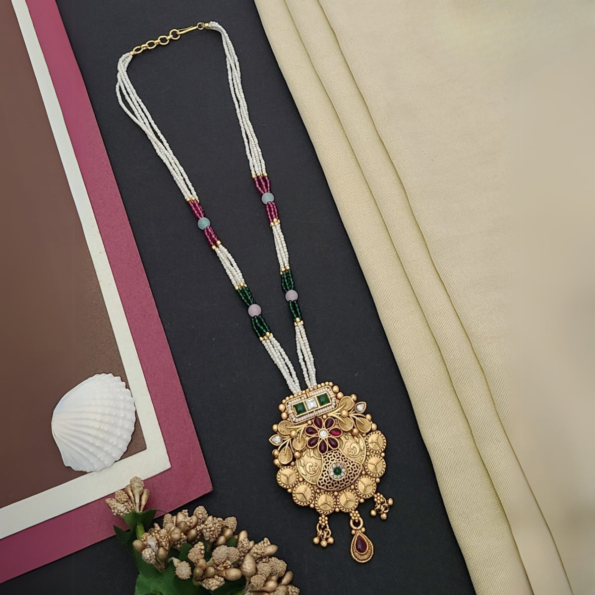 Buy Eloria Crystal Necklace For Women Online | Roodap