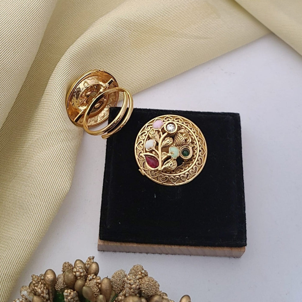 Buy Ethnic Ring For Girls & Women Online | Roodap