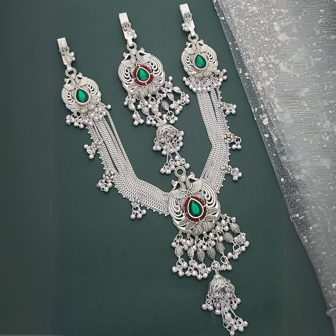 Buy Feminine Silver Kandora Waist Belt Jewellery For Women Online | Roodap