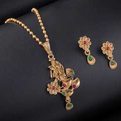 Buy Floral Pendant Set For Girls & Women Online | Roodap