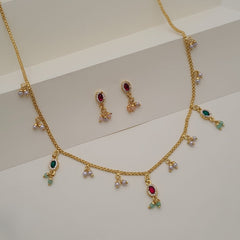 Buy Gemflare Necklace Set For Girls & Women Online | Roodap