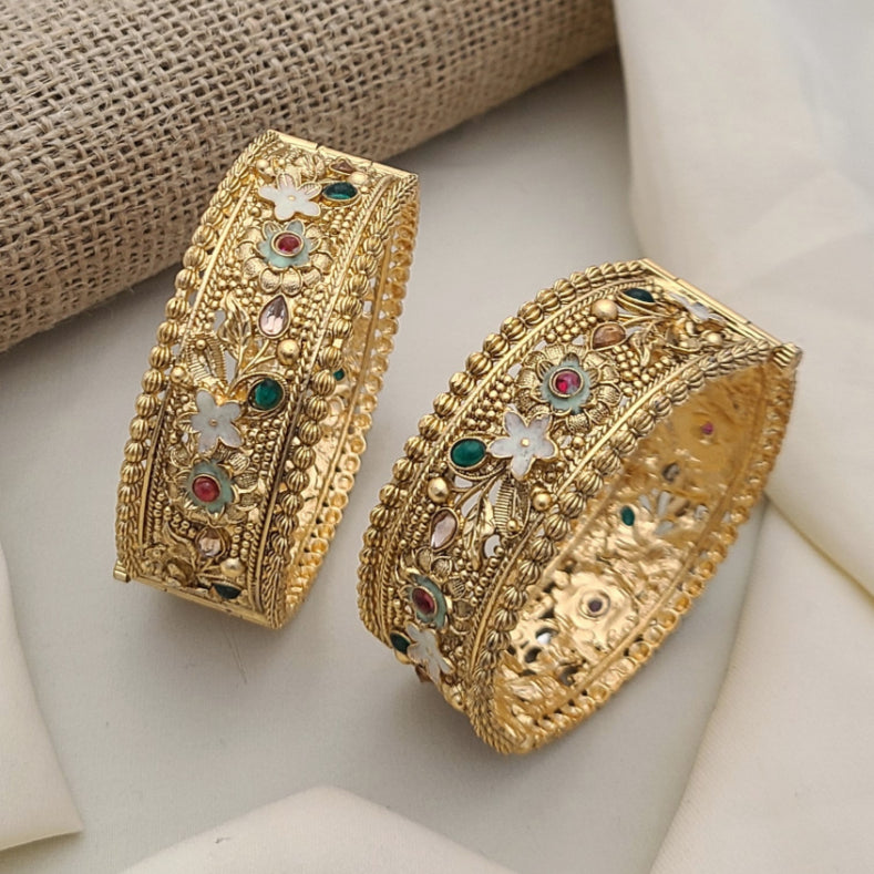 Buy Glossy Bangles Set For Women At Best Price | Roodap