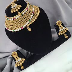 Buy Glossy Chokar Necklace Set For Women Online | Roodap