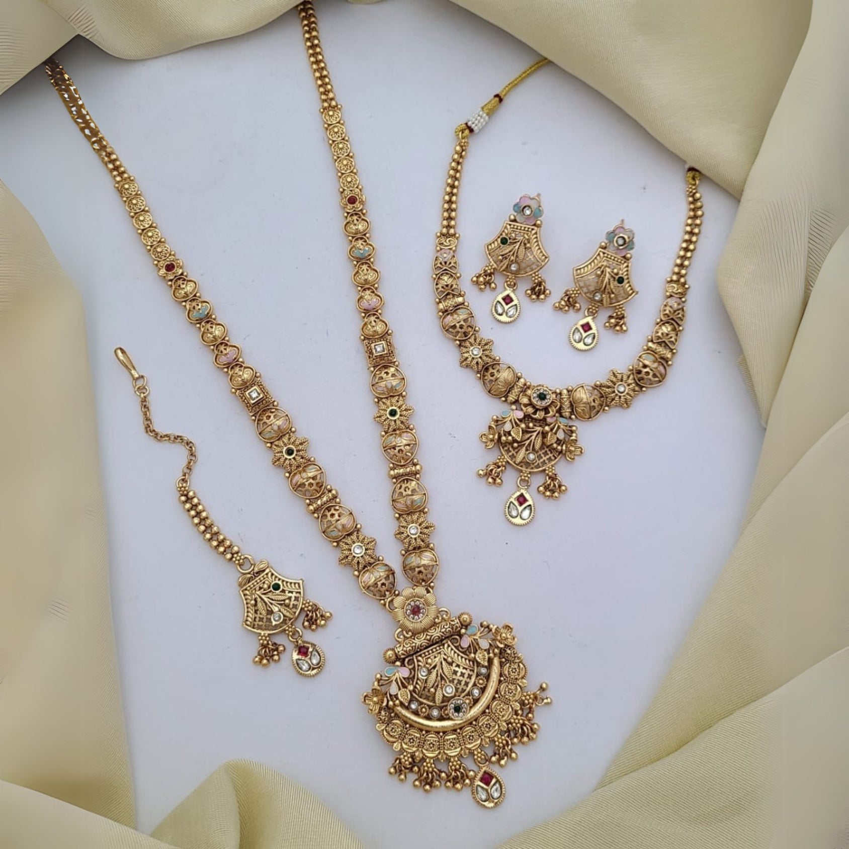 Buy Glossy Wedding Jewellery Set For Bridal & Women Online | Wedding Jewellery | Roodap