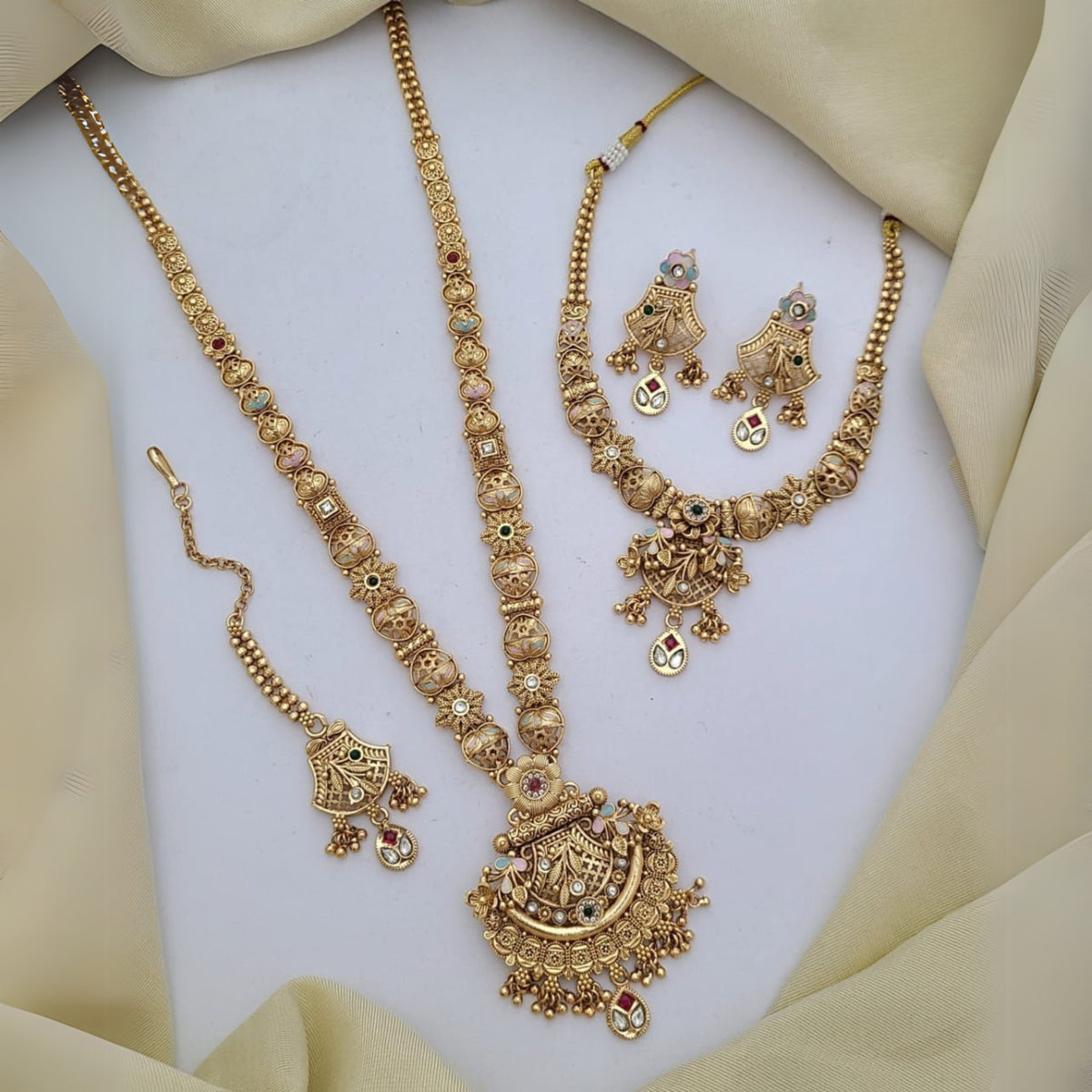 Buy Glossy Wedding Jewellery Set For Bridal & Women Online | Wedding Jewellery | Roodap