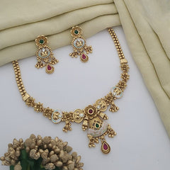 Buy Hollow Short Necklace Set For Girls & Women Online | Roodap