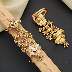 Buy Lattice Bridal Dual Finger Hand Harness Ring Online | Roodap