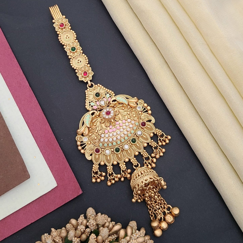 Buy Lotus Gold Kandora Waist Belt Jewellery For Women | Roodap 