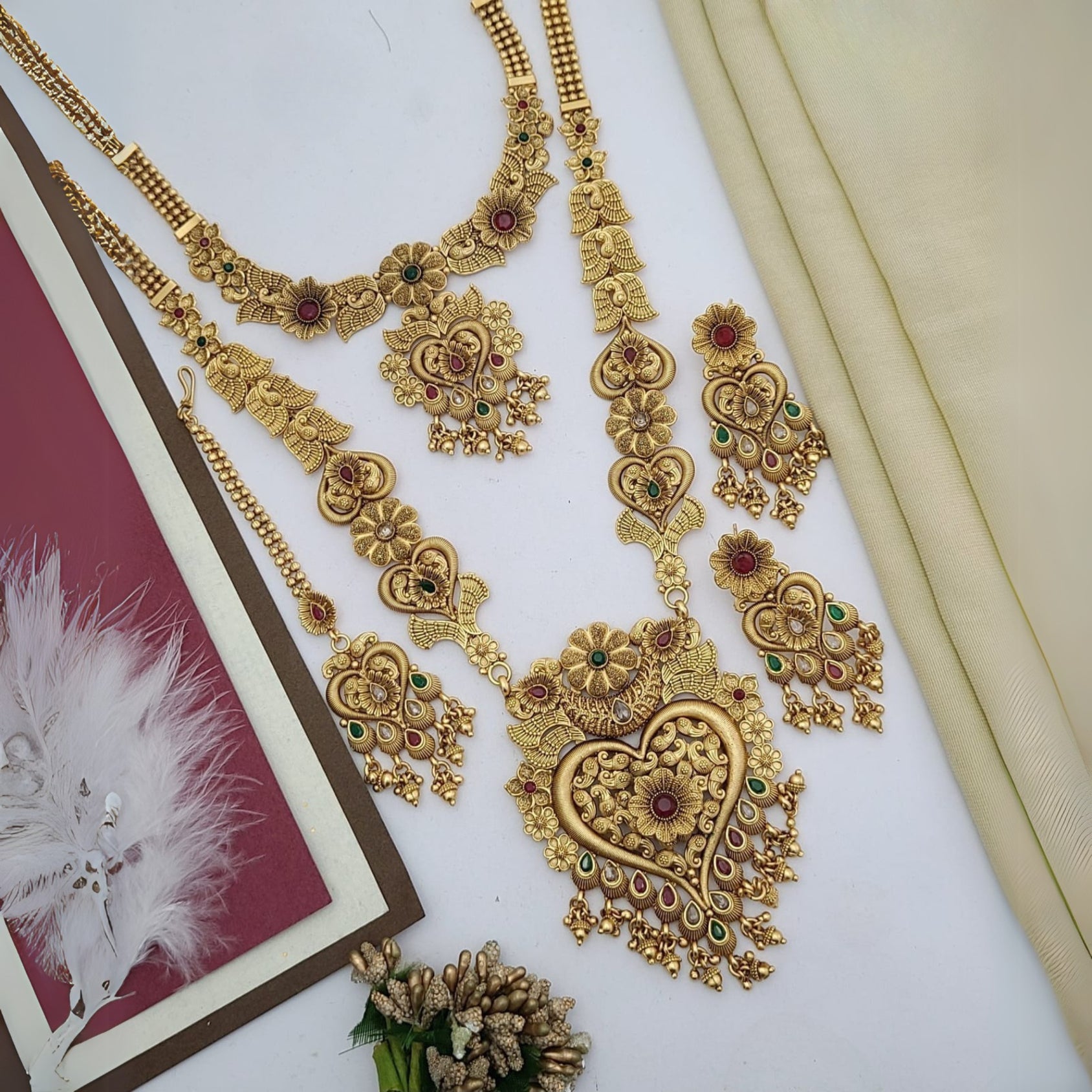 Buy Nova Hex Wedding Jewellery Set For Bridal & Women Online | Wedding Jewellery | Roodap