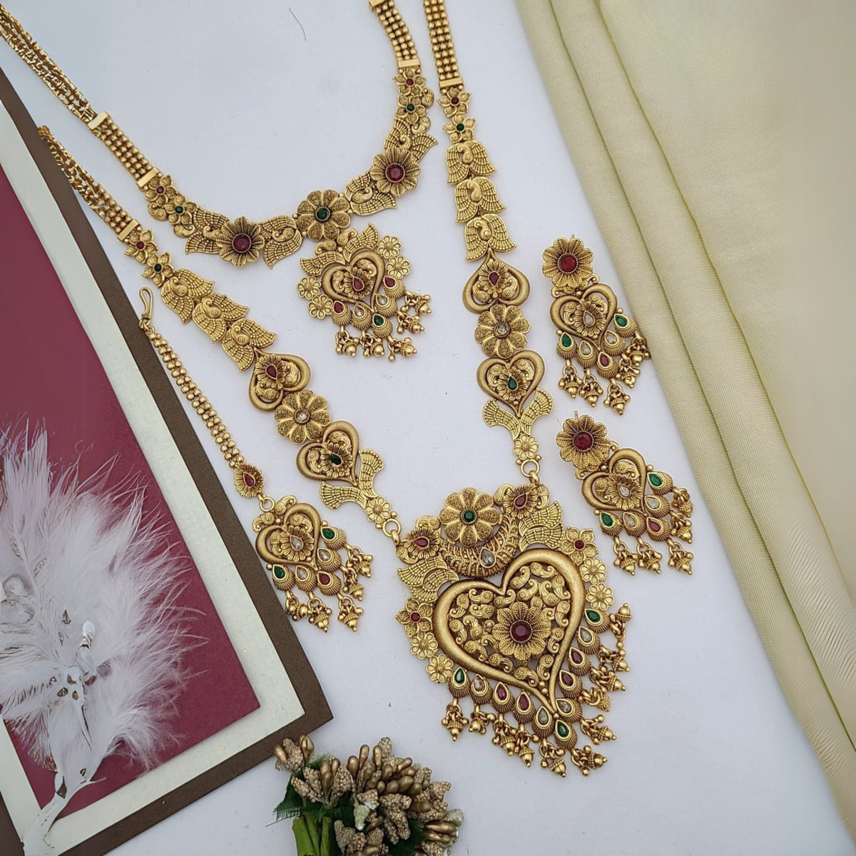 Buy Nova Hex Wedding Jewellery Set For Bridal & Women Online | Wedding Jewellery | Roodap