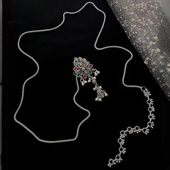 Buy Petalbite Silver Kandora Waist Belt Jewellery For Women Online | Roodap
