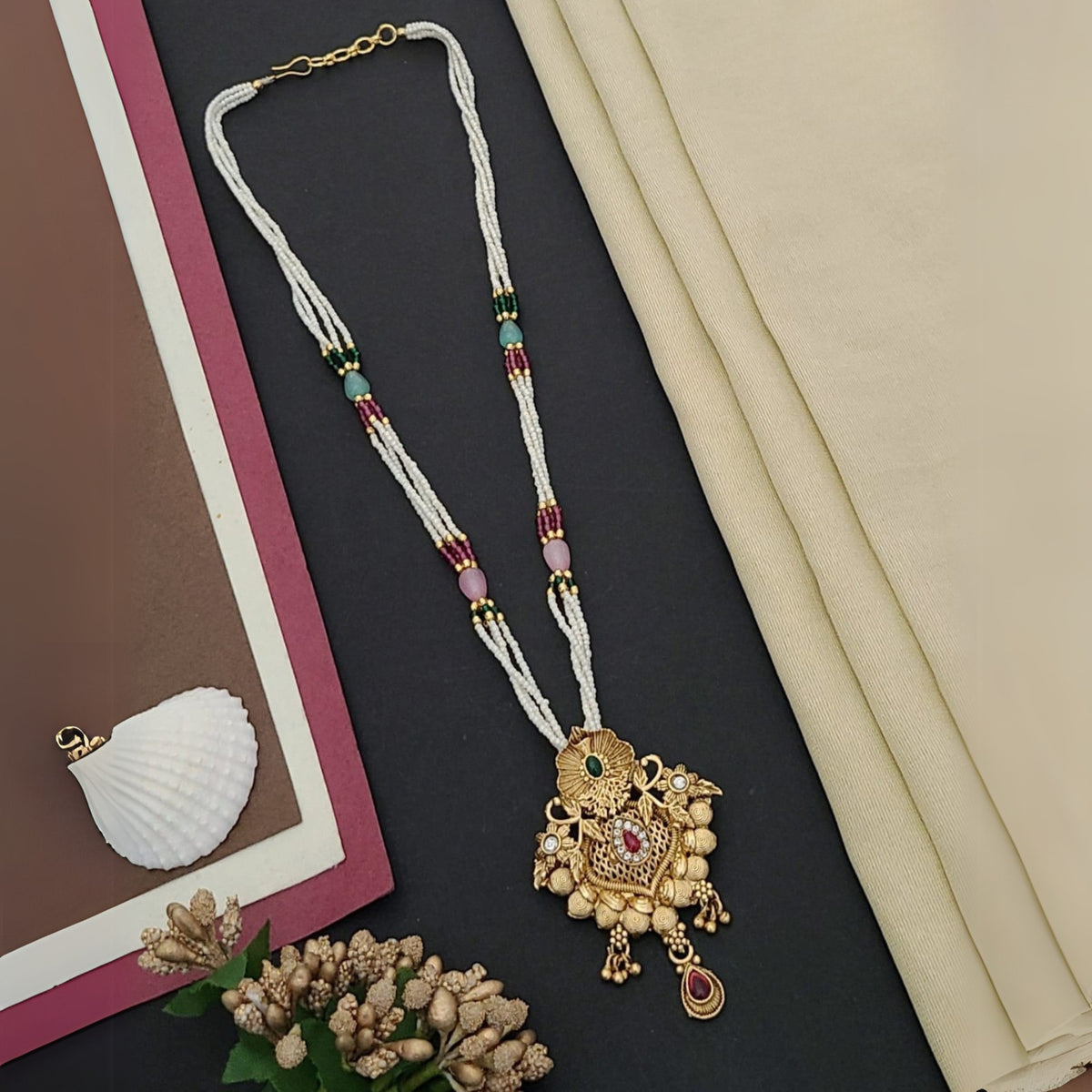 Buy Polished Crystal Necklace For Women Online | Roodap