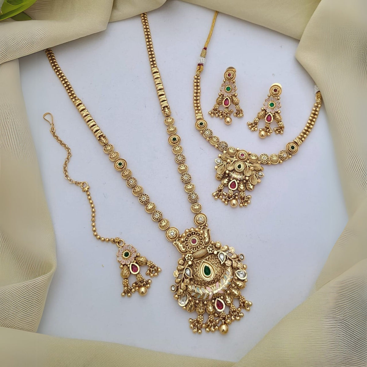 Buy Rustic Wedding Jewellery Set For Bridal & Women Online | Wedding Jewellery | Roodap