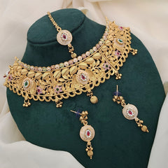Buy Shine Chokar Necklace Set For Women Online | Roodap