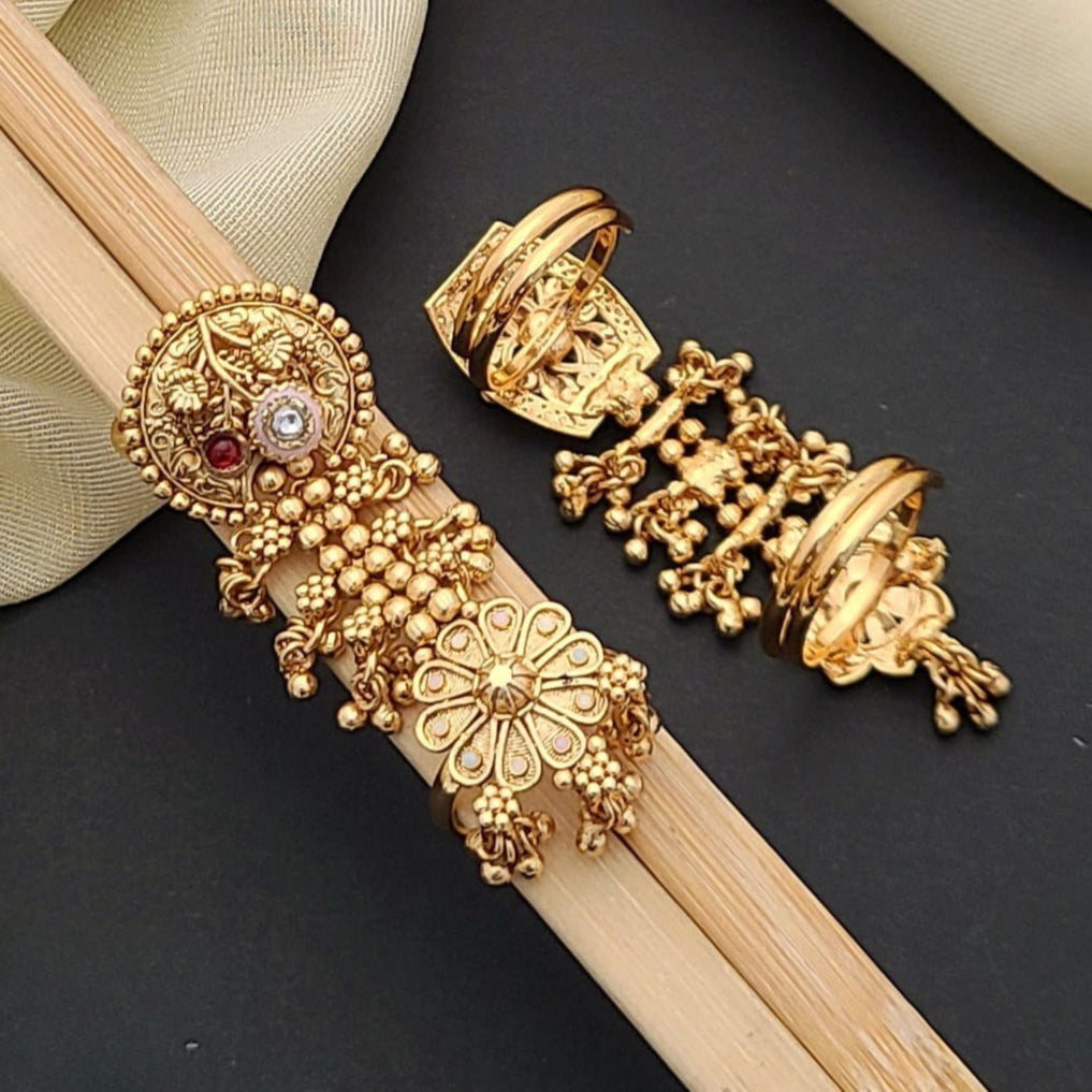 Buy Starfire Bridal Dual Finger Hand Harness Ring Online | Roodap