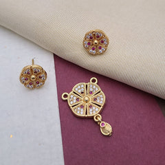 Buy Stone Studded Pendant & Earrings For Girls & Women Online | Wedding Accessories | Roodap
