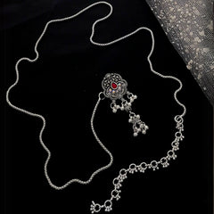 Buy Tiaza Silver Kandora Waist Belt Jewellery For Women Online | Roodap