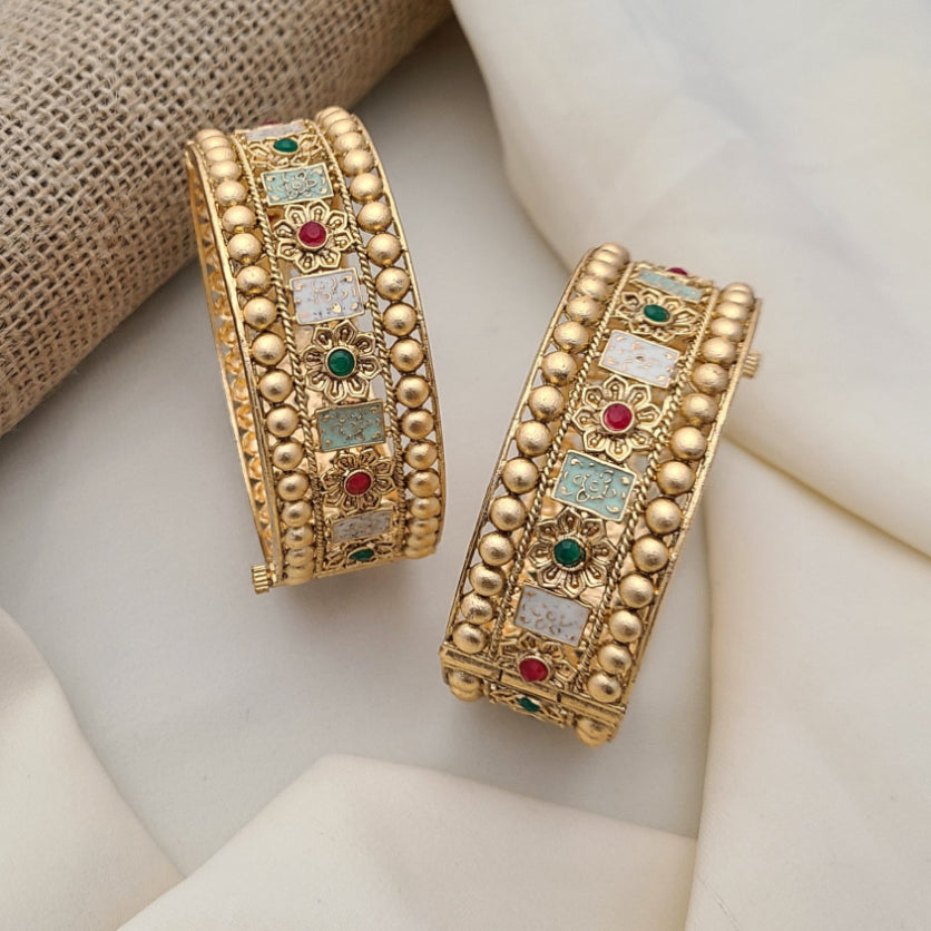 Buy Topaz Bangles Set For Women At Best Price | Roodap