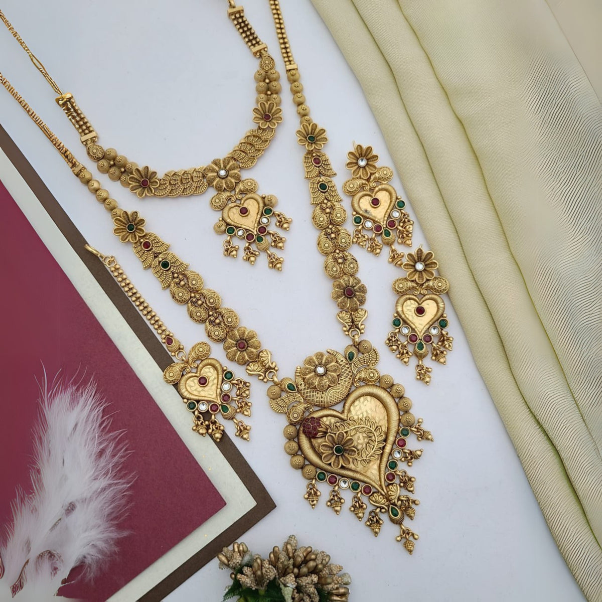 Buy Topaz Wedding Jewellery Set For Bridal & Women Online | Wedding Jewellery | Roodap
