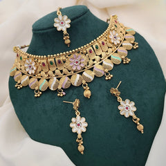 Buy Woven Chokar Necklace Set For Women Online | Roodap